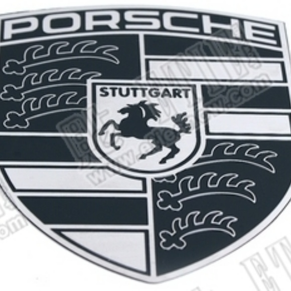 PORSCHE Hood Crest Emblem Badge Shield - Picture 2 of 3
